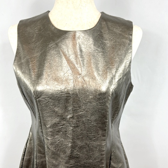 glam Silver Metallic Dress, Size M - Picture 2 of 13